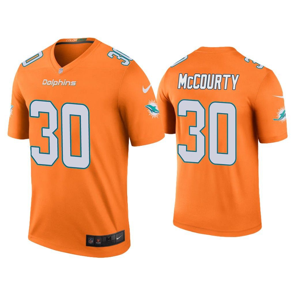 Men Miami Dolphins #30 Jason McCourty Nike Oragne Color Rush Legend NFL Jersey